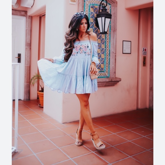 Free people send me off shoulder dress small - Picture 3 of 10